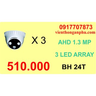 Bộ 3 camera aptech ap-303ahd 1.3