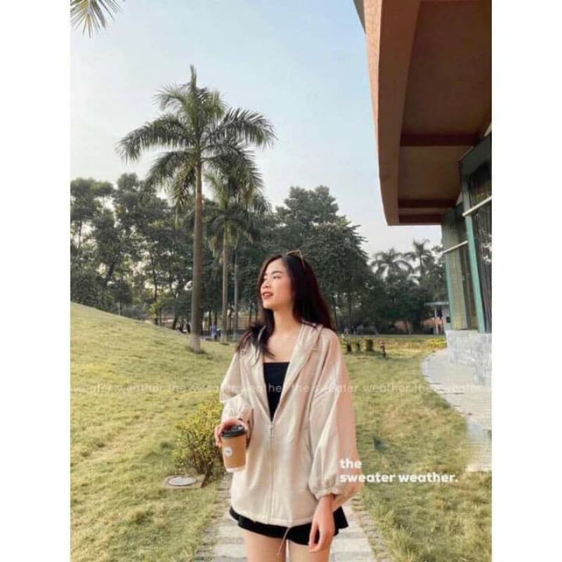 [SIÊU HOT] Áo Khoác RoundLock Tay Bồng Nữ 🌸 Jacket Kaki Mềm Khóa Tròn Form Rộng Về 3 màu | BigBuy360 - bigbuy360.vn