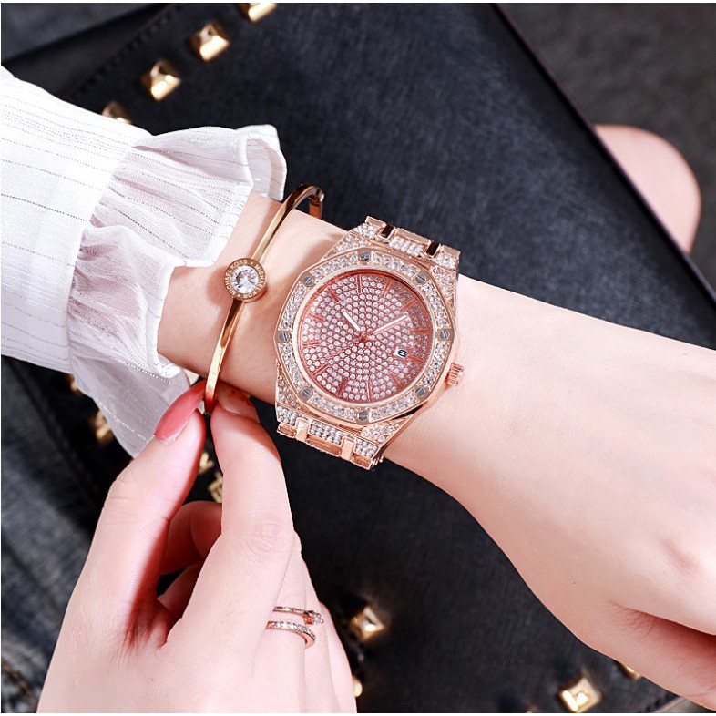 Đồng hồ đeo tay nam nữ đẹp đính đá D-ZINER DZ2233 chính hãng thời trang giá rẻ - LINDO