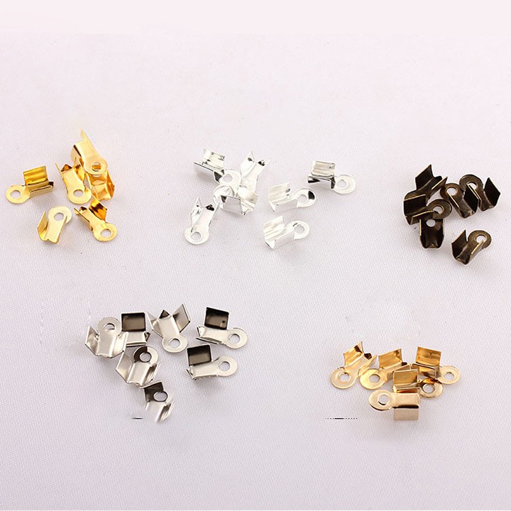 5gram kẹp chốt đầu dây loại nhỏ 6*3mm ~ khoảng 120-130 cái nguyên liệu làm trâm làm trang sức cổ trang