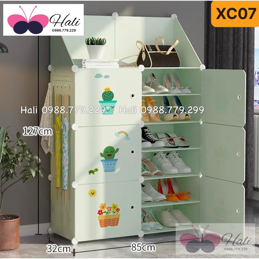 [HOT SALE] TỦ GIÀY CHIA Ô ĐA NĂNG MÀU XANH CỐM - CHỊU LỰC TỐT - LẮP ĐẶT , DI CHUYỂN DỄ DÀNG -SẢN PHẨM NHƯ HÌNH .