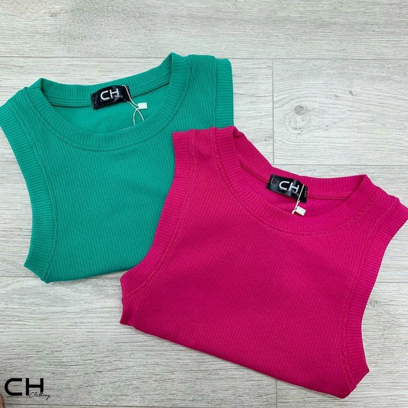 Áo ba lỗ tăm viền ôm body