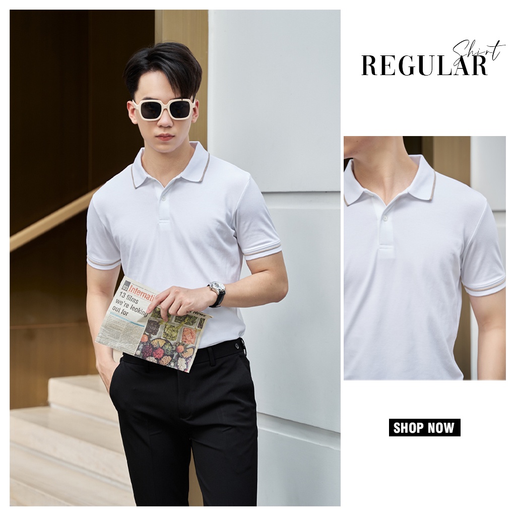 Áo Polo Nam TONY4MEN Chất Vải Cotton Cá Sấu Form Regular PL4002