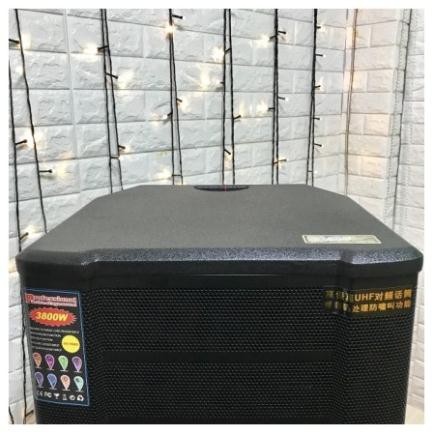 Loa karaoke di động Temeisheng GD160, Loa kéo thùng gỗ 4 tấc hát karaoke ngoài trời công suất lớn + Tặng 2 micro