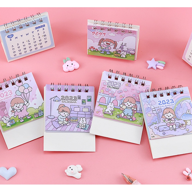 Lịch 2023 Mini Ghi Chú Dùng Trang Trí Xinh Xắn