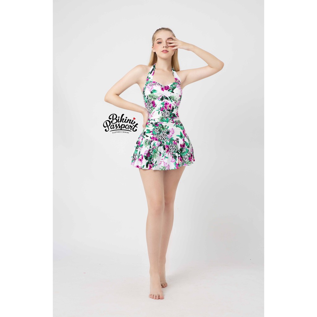 BIKINIPASSPORT - Một mảnh váy áo cột cổ - Trắng BS372_WH | BigBuy360 - bigbuy360.vn