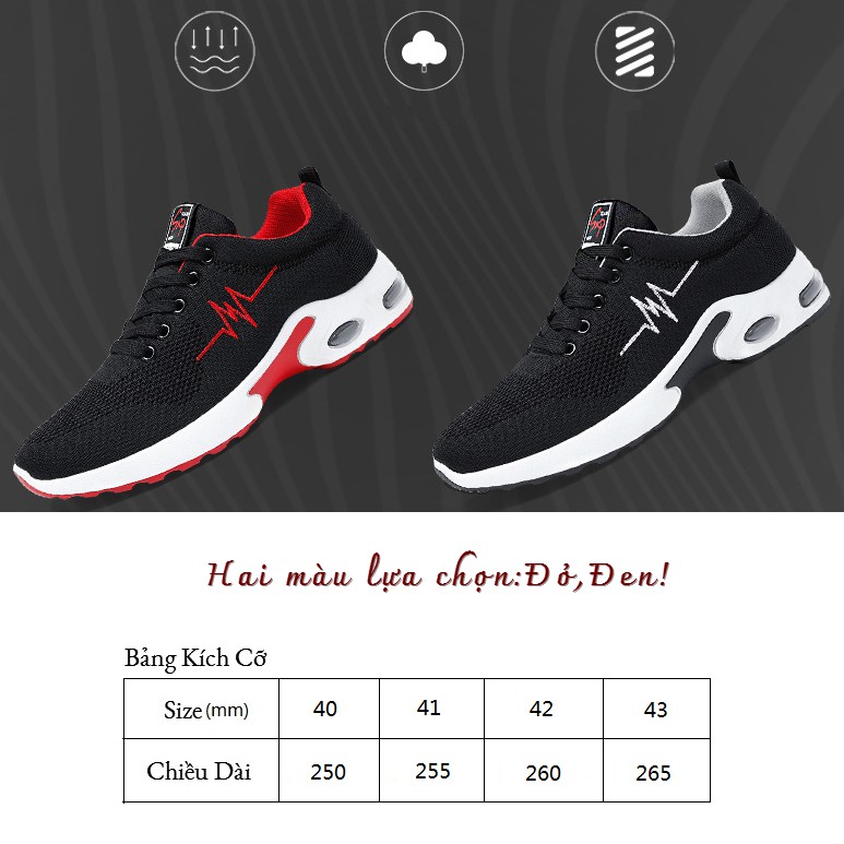 Giày Thể Thao Nam , Giày Sneaker Nam 9302 Chất Liệu Dệt Kim Cao Cấp Màu Đen Sọc Trắng Nổi Bật Nam Tính | BigBuy360 - bigbuy360.vn