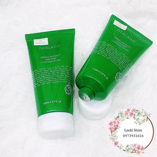 Sữa Rửa Mặt Tràm Trà Derladie Sạch Sâu, Kiềm Dầu Cho Da Mụn Derladie Herbal Extract Care Deep Cleansing Foam 150ml