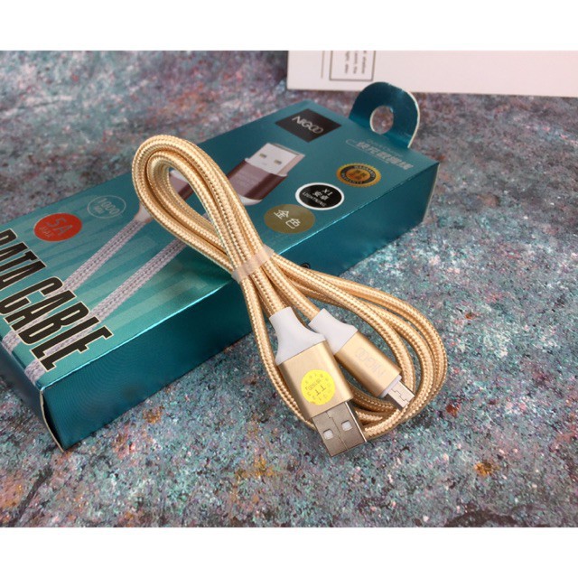 Dây sạc bọc dù NIGOO,sạc và truyền dữ liệu siêu nhanh (tới 5A),dài 1m cho Ip,tablet táo