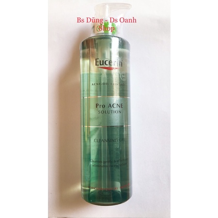Sữa Rửa Mặt Gel Cho Da Dầu Mụn Eucerin Pro Acne Cleansing