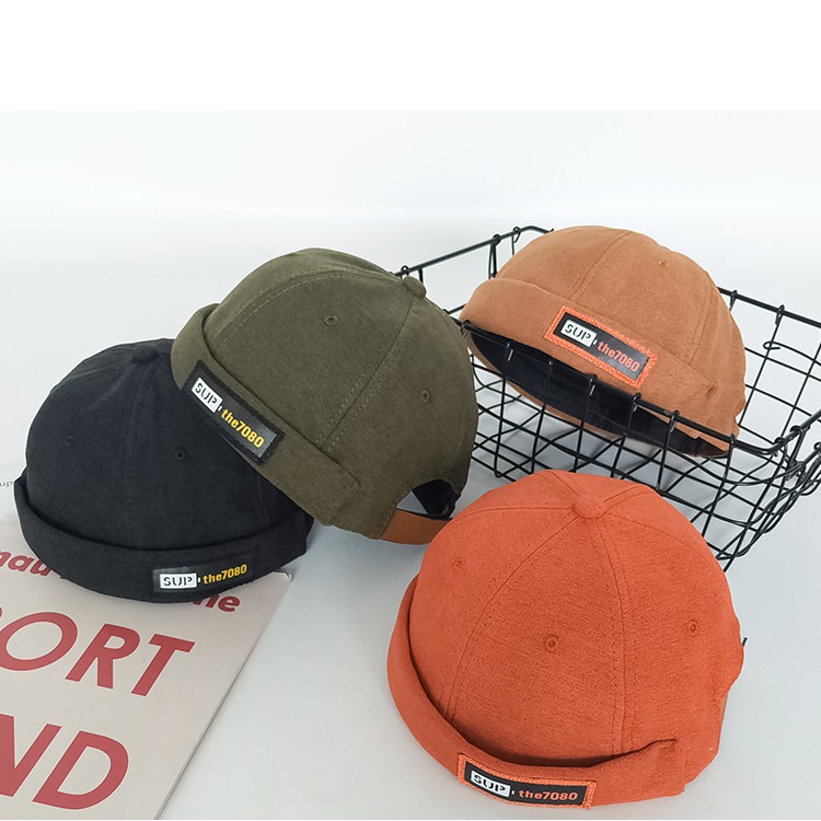 [Mã FAMARAL1 giảm 10K đơn 50K]Mũ quả dưa địa chủ beanie in chữ SUP the 7080 – LOPDOP OFFICAL