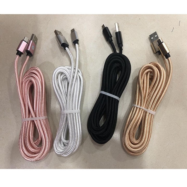 Cáp dây DÙ DÀI 3M cổng MicroUSB Samsung