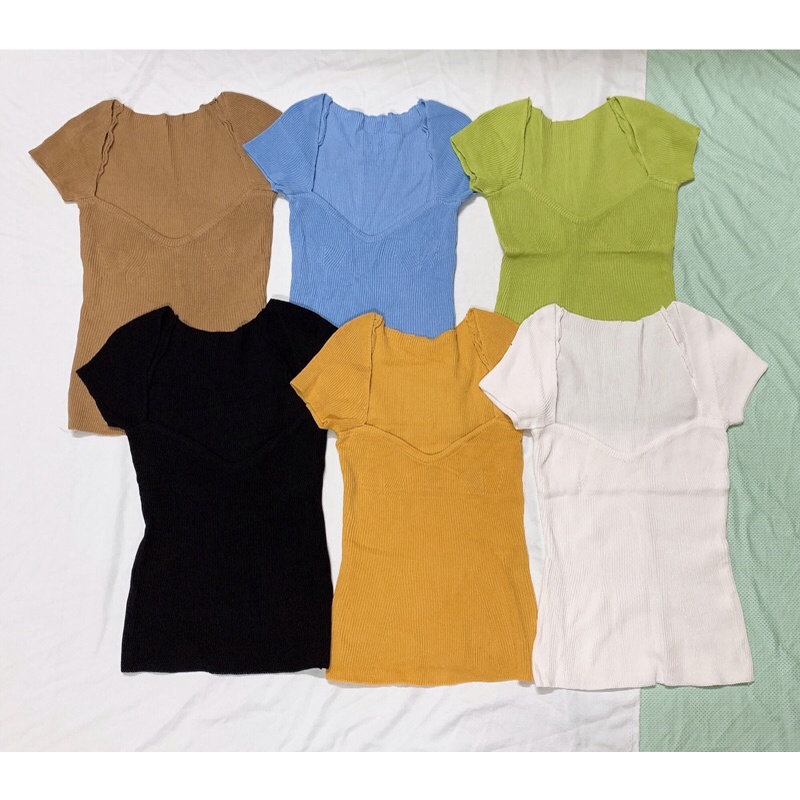 áo len dệt kim tay hến kiểu cầu ngực sexy (T57#) | BigBuy360 - bigbuy360.vn