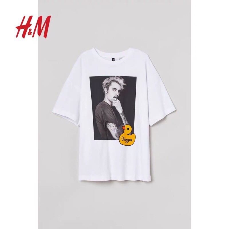[HÀNG SẴN] ÁO THUN H&M JUSTIN BIEBER 🤩