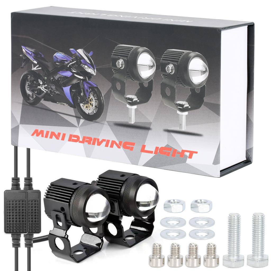 Đèn trợ sáng xe máy đèn trợ sáng bi cầu mini led xey mini chính hãng bi Cầu đèn pha bi cầu xe máy 2 Mầu cos vàng Pha Trắng