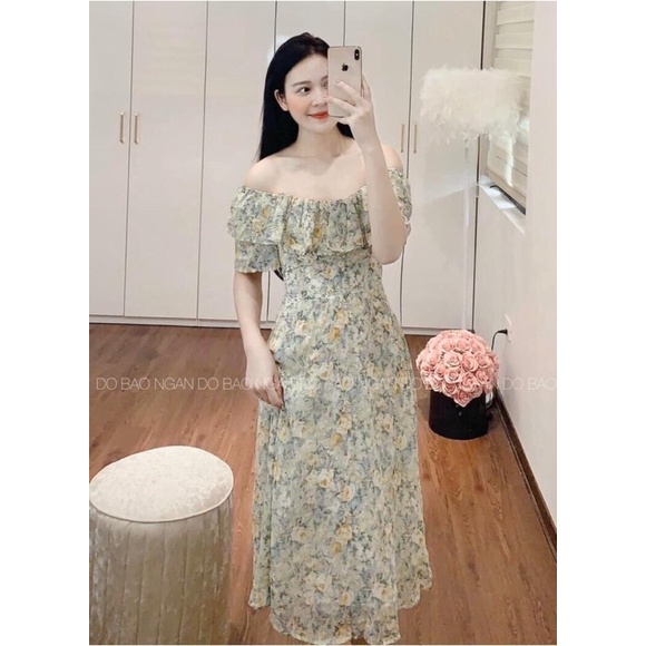 VÁY VOAN TƠ HOA NHÍ THIẾT KẾ 3 KIỂU