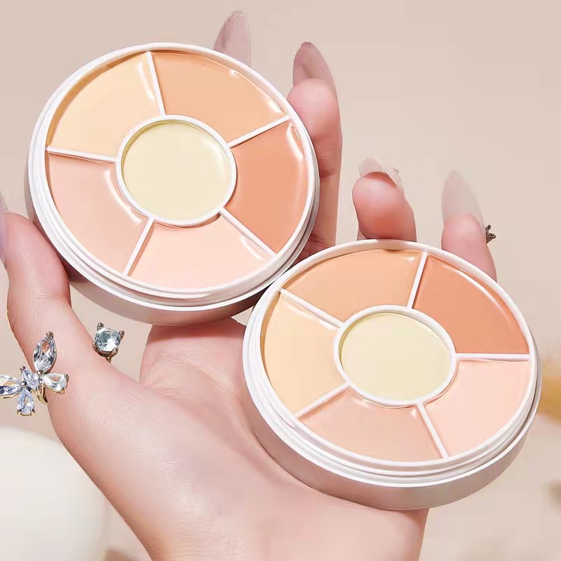 Kem che khuyết điểm 6 màu KISS BEAUTY (Hiệu quả che khuyết điểm và tạo đường viền) (KB-ZX02)