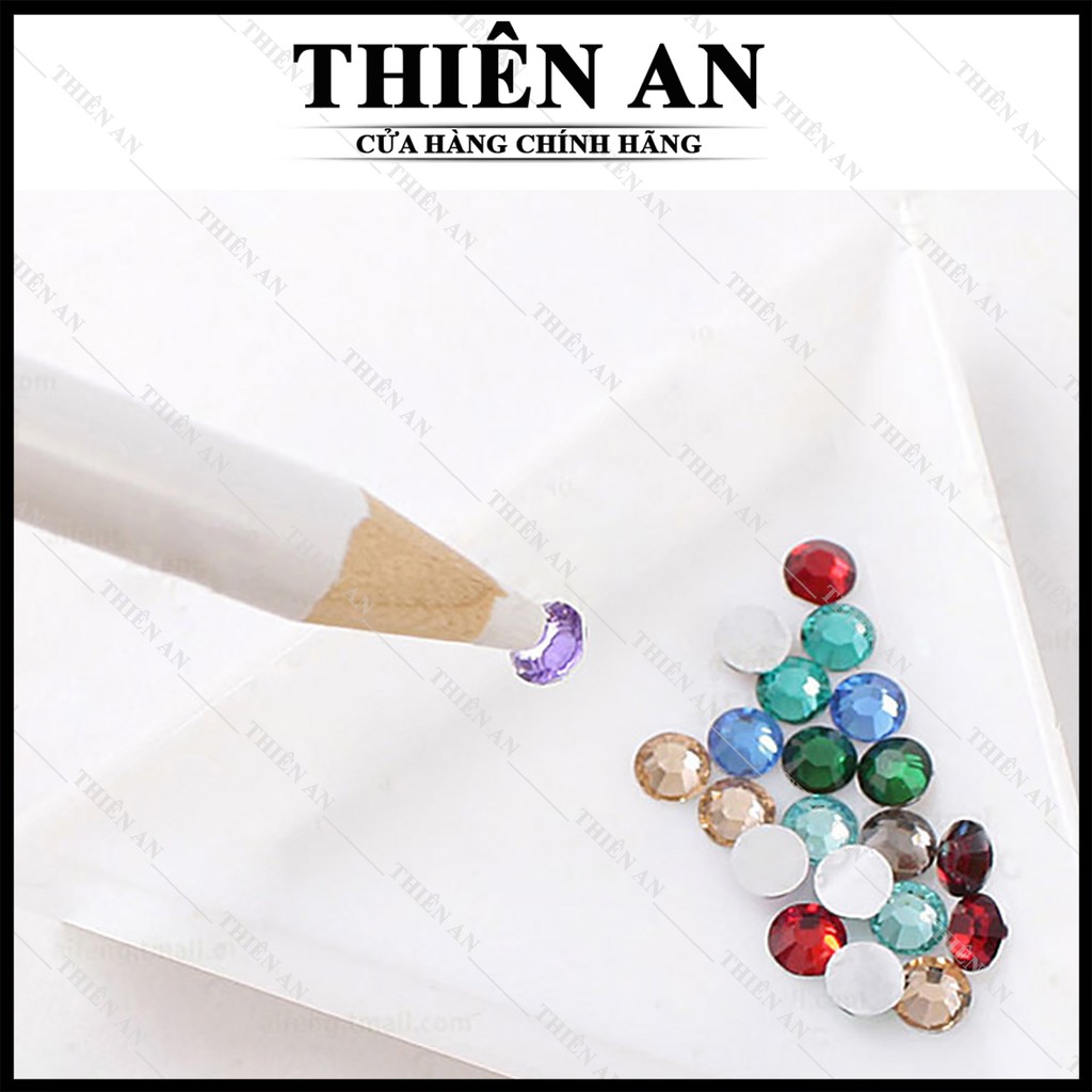 Bút chấm đá , bút gắn đá nail (Màu trắng)