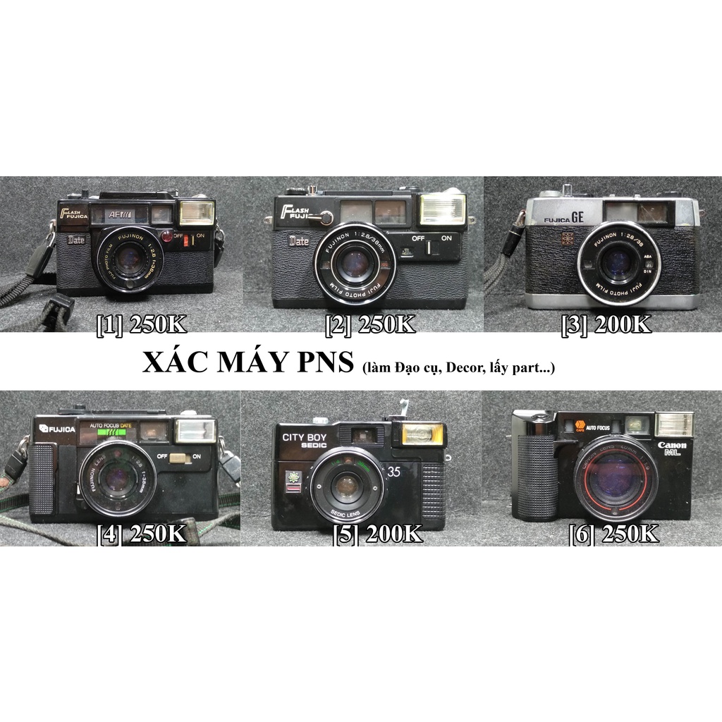 Xác máy ảnh, radio, máy đĩa decor