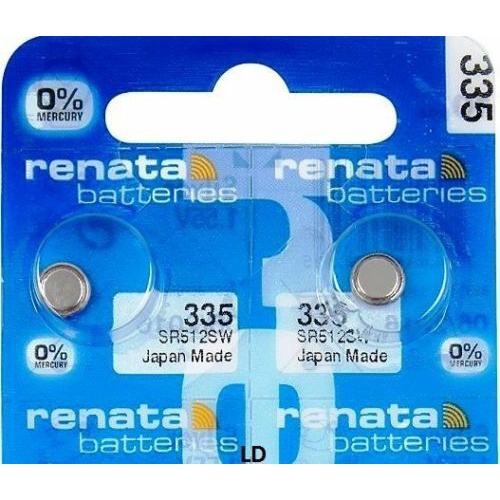 Pin đồng hồ Thụy Sỹ RENATA 335/ SR512SW oxide bạc Made in Swiss (Dạng Vỉ 10 Viên)
