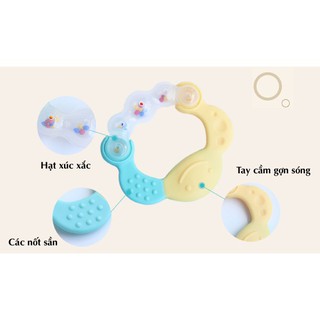 Xúc xắc gặm nướu tròn Richell - Đồ chơi ngậm nướu cho bé Richell