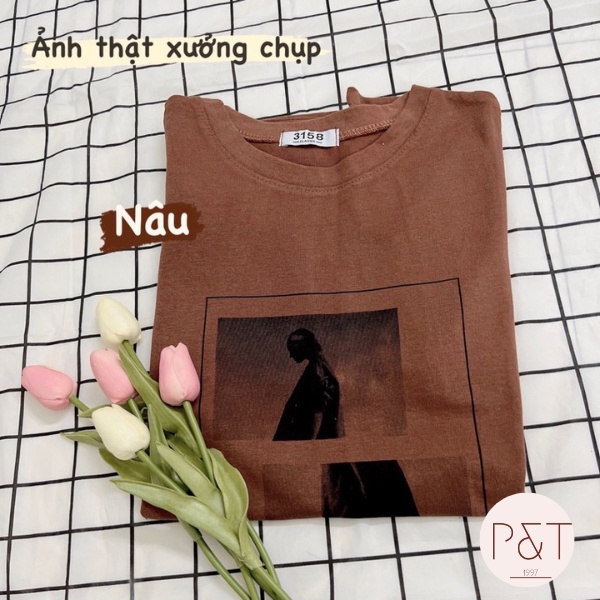 Áo phông, áo thun nam nữ chất nhung tuyết oversize siêu rộng