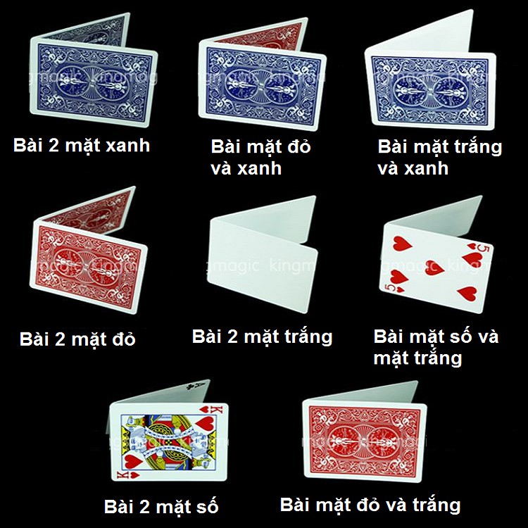 Ảo thuật lá bài 2 mặt Bicycle hàng chuẩn giấy cao cấp