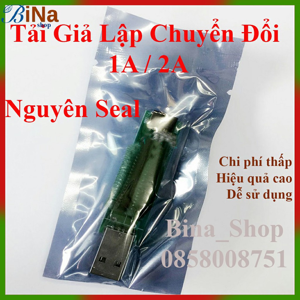 Tải giả lập 1A/2A test dòng xả pin dự phòng củ sạc cell pin 18650