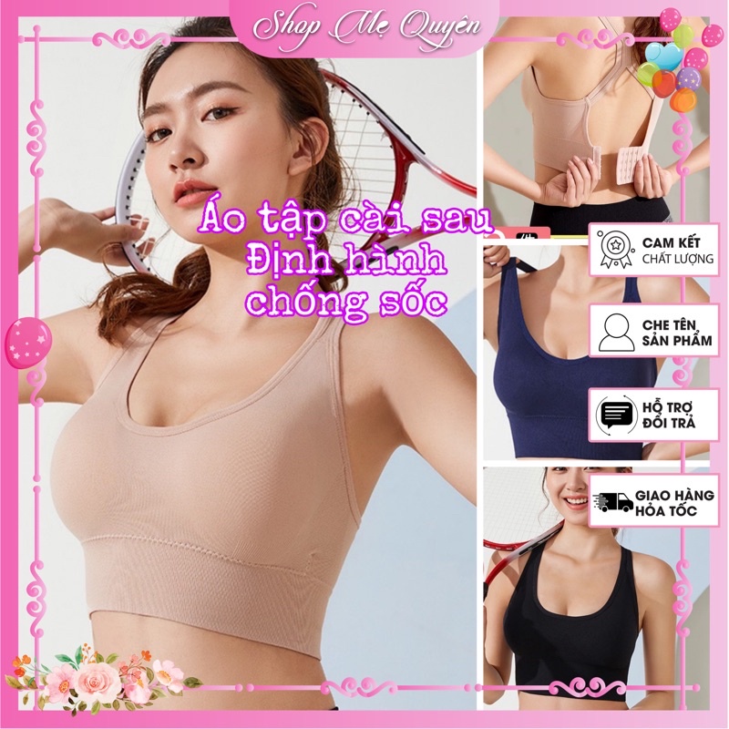Áo Bra thể thao , áo bra tập yoga dáng cài sau kèm mút ngực chống sốc