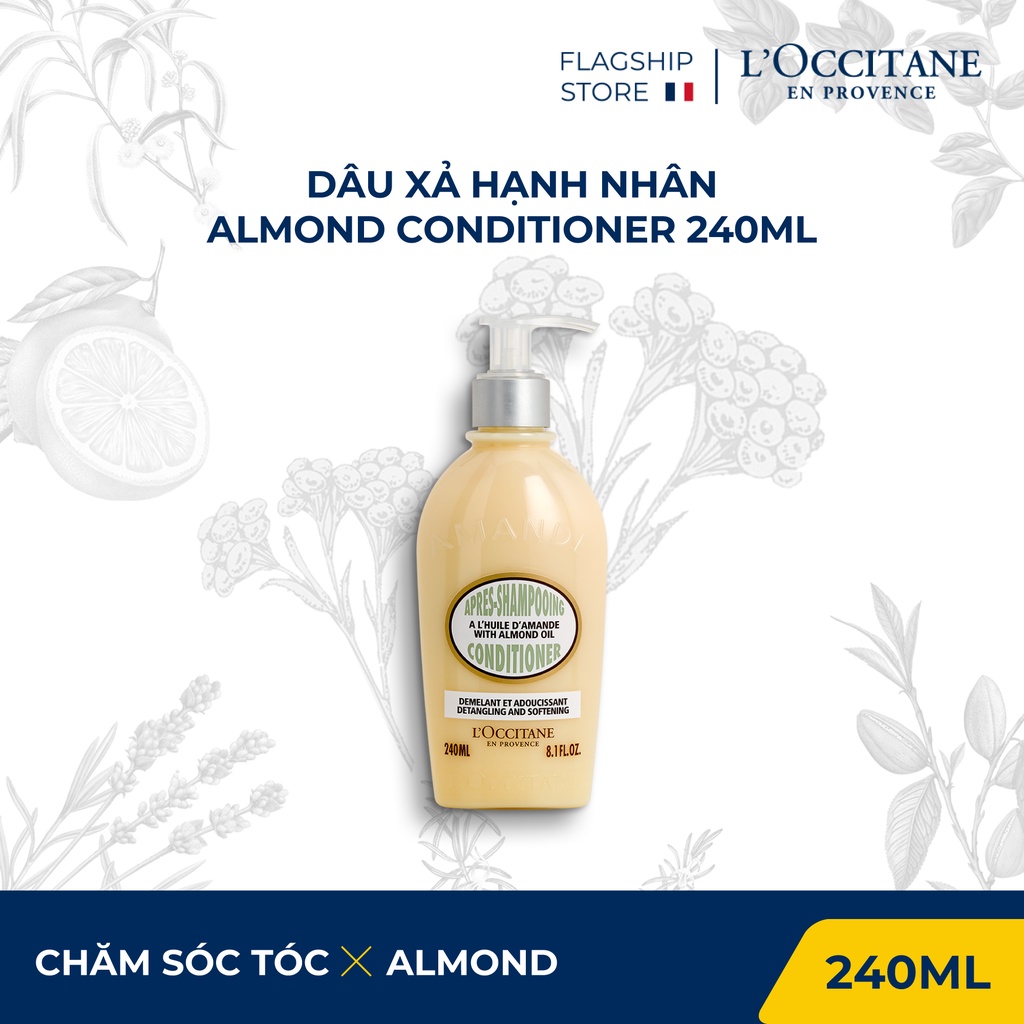 Dâu xả hạnh nhân L'occitane Almond Conditioner 240ml