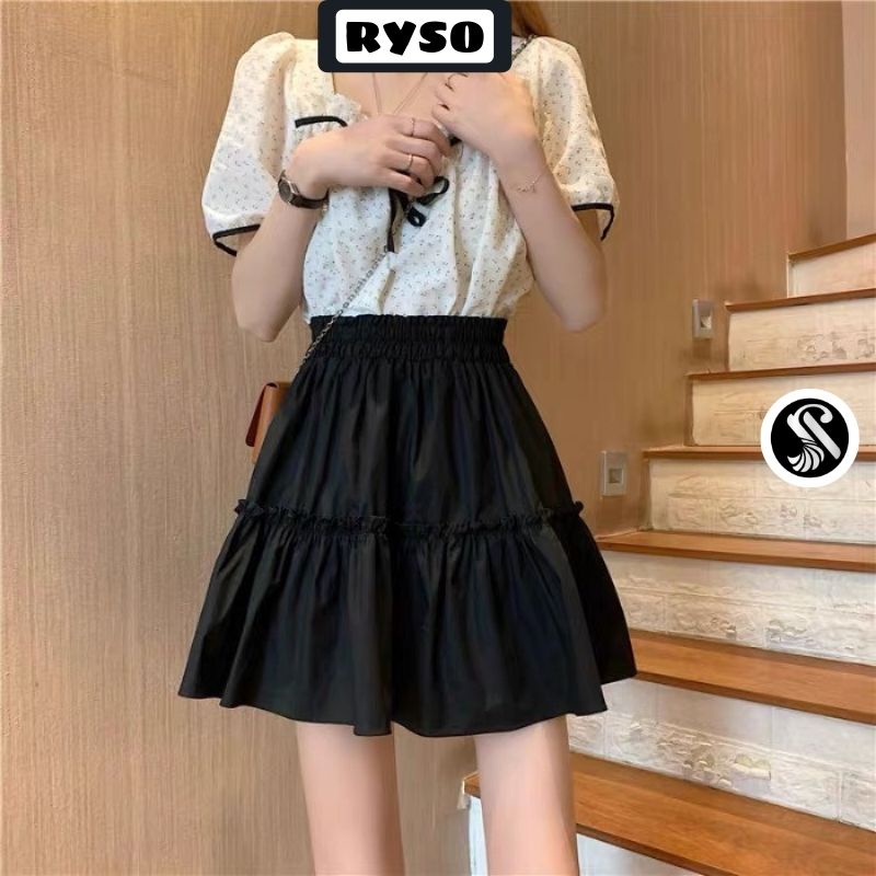 Chân Váy Xòe Ulzzang 2 Tầng Dáng Ngắn Chữ A Chất Vải Voan ( Có Quần Trong ) | BigBuy360 - bigbuy360.vn