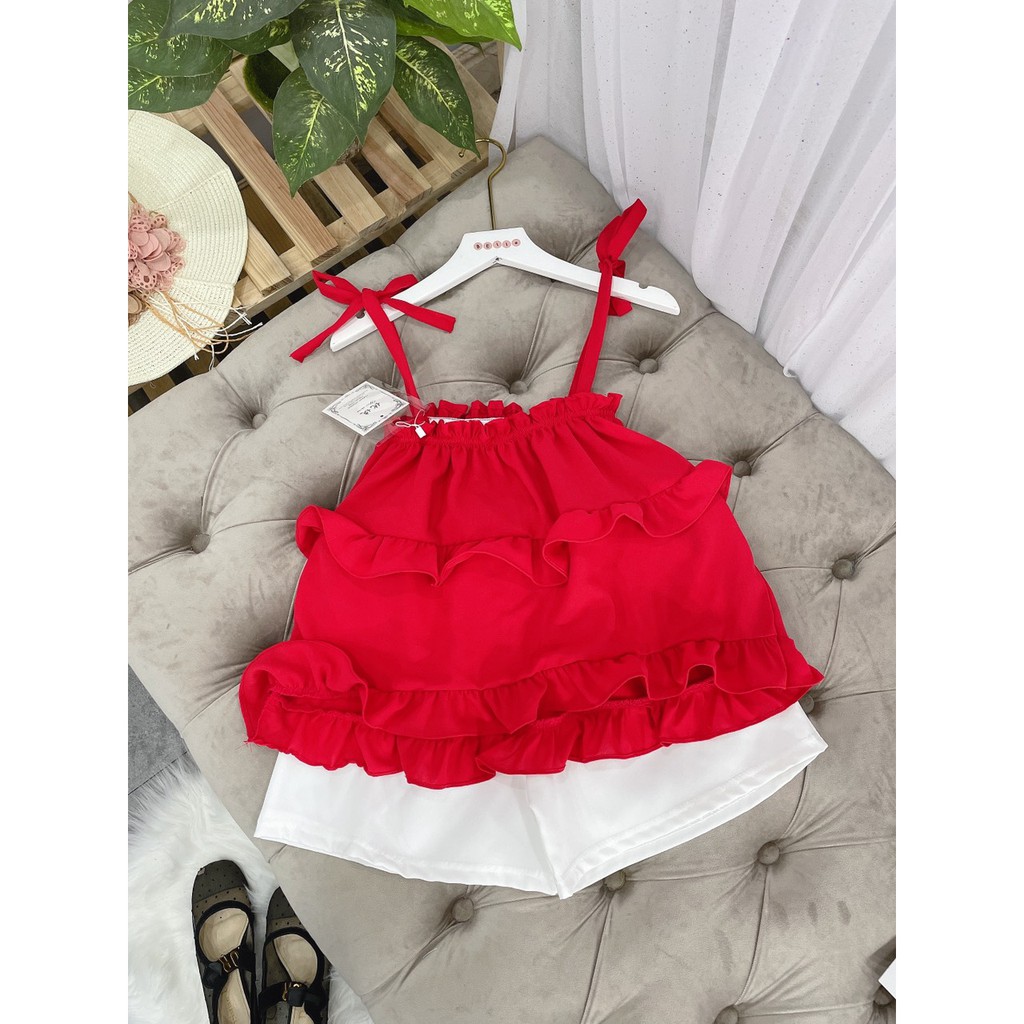 Set đồ nữ cá tính, set quần sóc áo quây đi chơi sang chảnh mùa hè đẹp 8A00211 | BigBuy360 - bigbuy360.vn