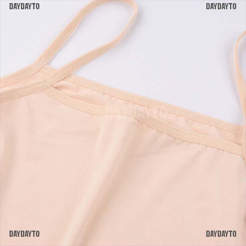 Áo Tank Top Hai Dây Cổ Tròn Màu Trơn Thời Trang Dành Cho Nữ