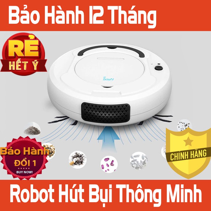 Robot Hút Bụi Lau Nhà Thông Minh BOWAI - BH: 12 Tháng - Có Sẵn