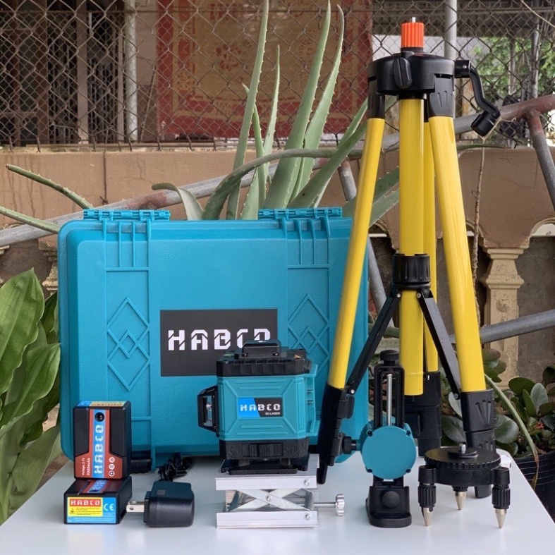 Máy Cân Bằng Laser- Máy Cân Bằng Mực 12 tia habco, dễ dàng sử dụng cho mọi công trình tiện lợi cho các bác thợ làm nghề