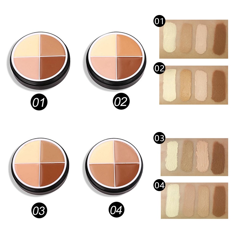 [Hàng mới về] Bảng phấn bắt sáng tạo bóng che khuyết điểm với 4 màu trang điểm thời trang | BigBuy360 - bigbuy360.vn