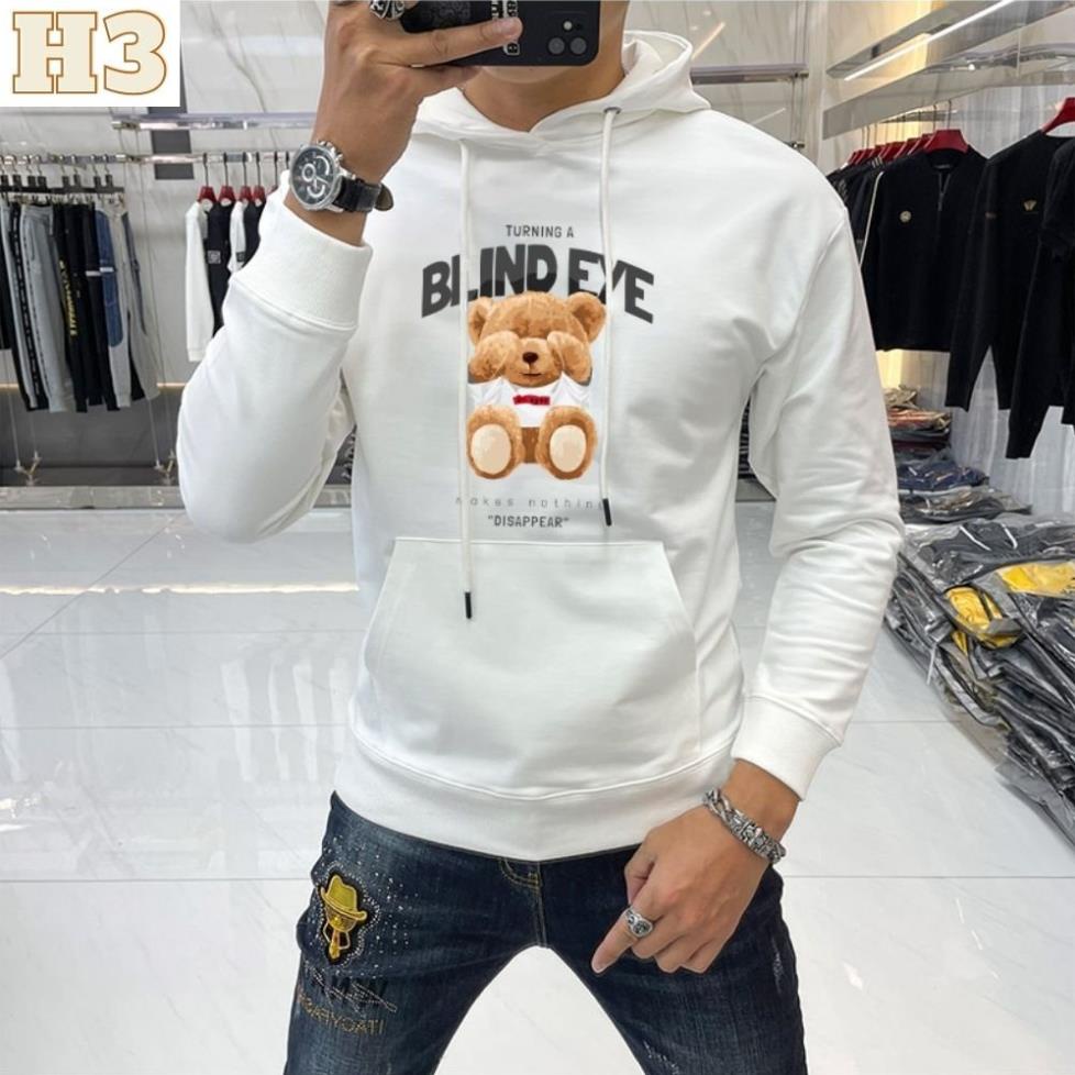 Áo Hoodie Nam Nữ Tay Dài Phong Cách Hàn Quốc Thời Trang Nam Cỡ M-2XL