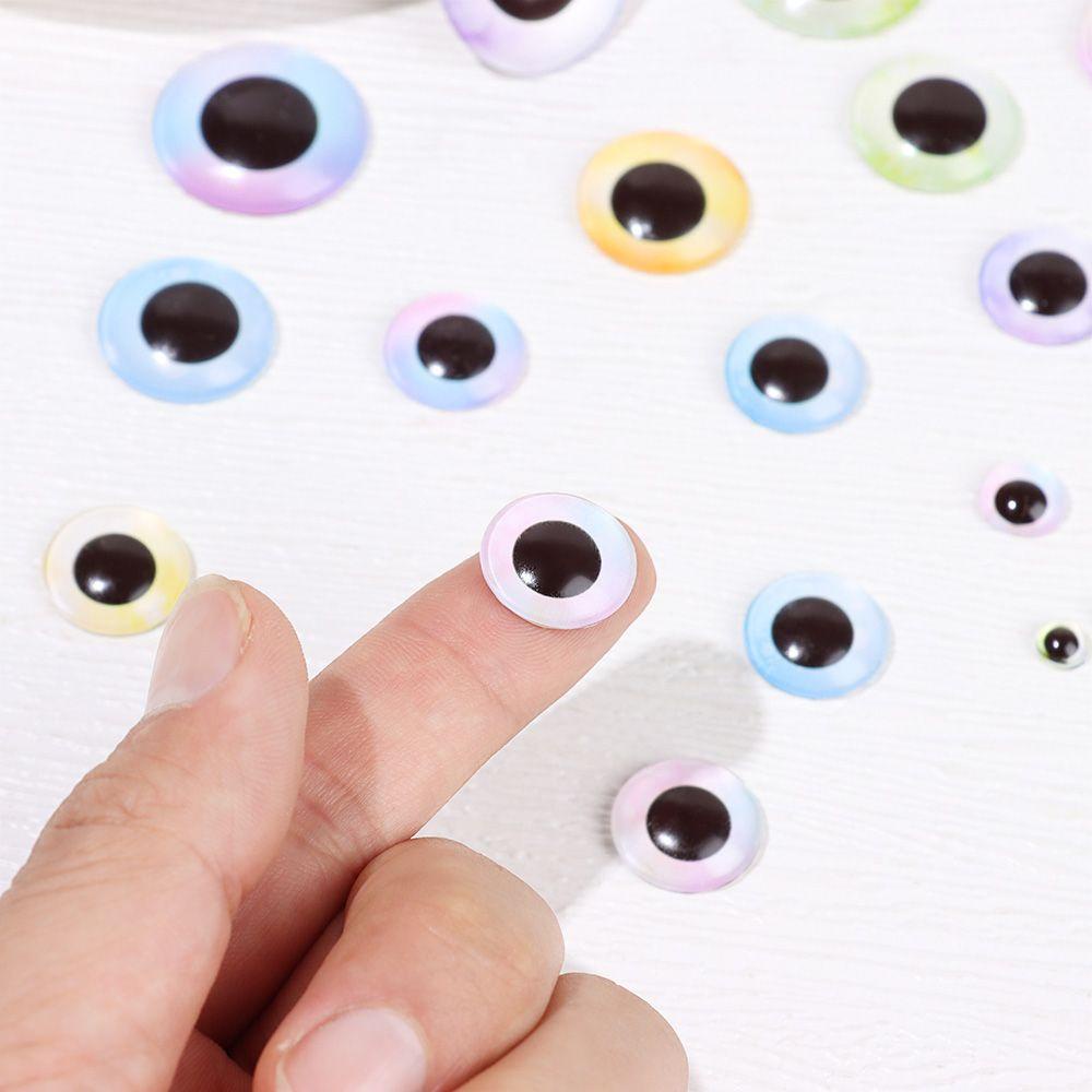 Set 50 Mắt Thủy Tinh 6 / 10 / 16 / 20 / 25mm Trang Trí Búp Bê
