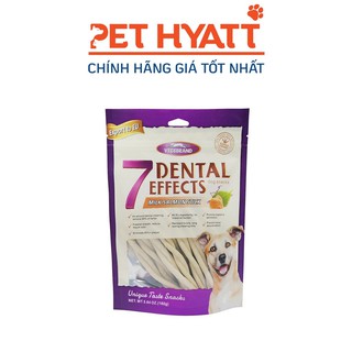 Bánh thưởng cho chó gặm sạch răng vị cá hồi vegebrand 7 dental effects milk salmon stick