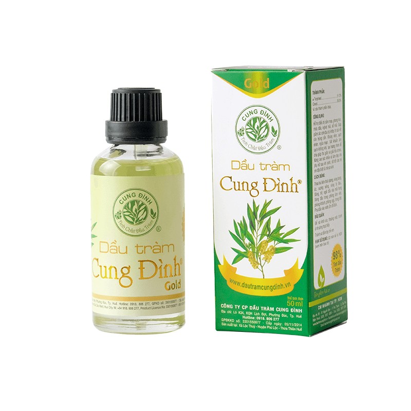 DẦU TRÀM GIÓ DẦU TRÀM CUNG ĐÌNH GOLD 10 -50ml