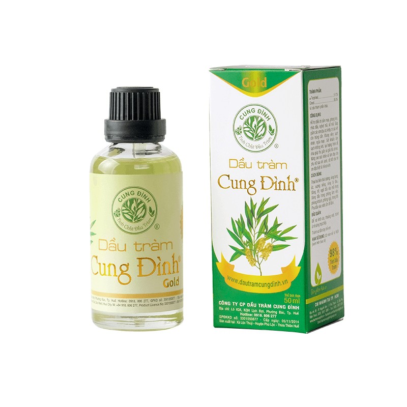 [CHÍNH HÃNG] DẦU TRÀM GIÓ DẦU TRÀM CUNG ĐÌNH GOLD 10 -50ml