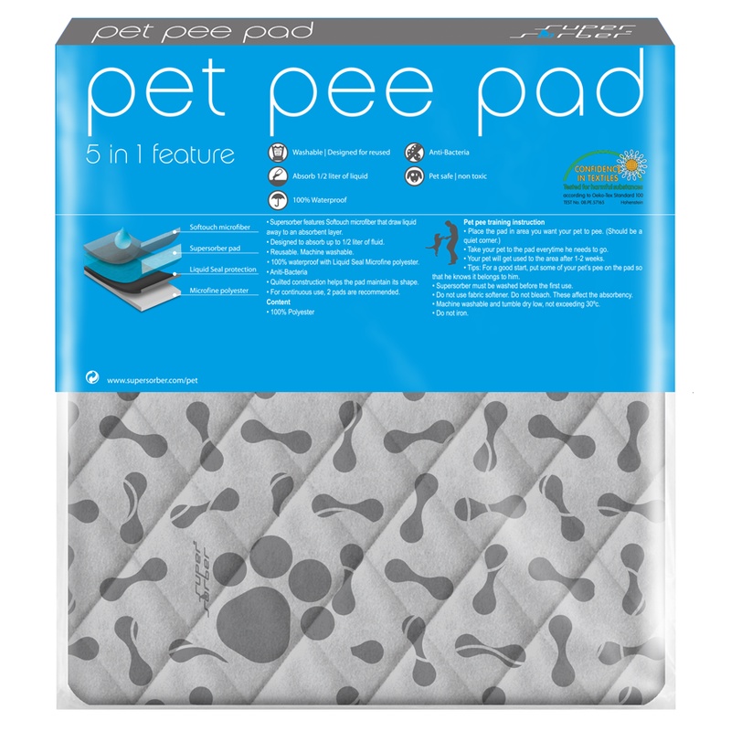 Thảm vệ sinh cho chó mèo Pet Pee Pad SUPER SORBER 5 in 1