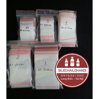 50 chiếc túi zip các size từ 00-3