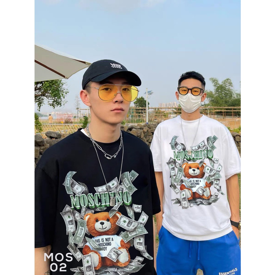 Áo thun MOSCHINO form rộng - 100% Cotton 2 chiều Vải Xịn - Mỹ Tú Store