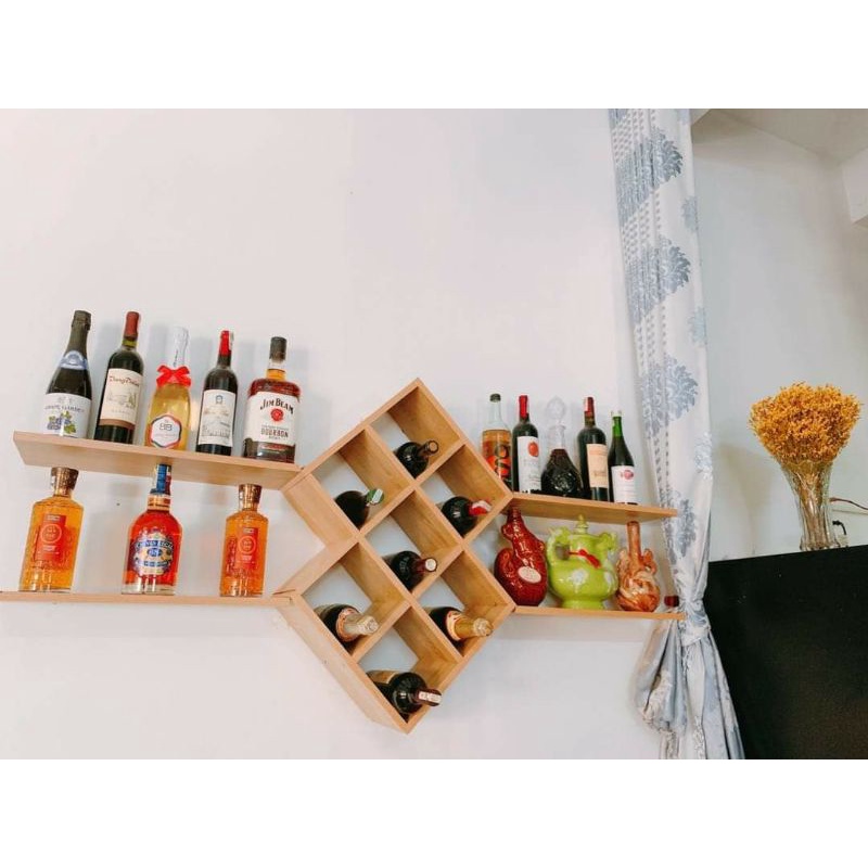 Kệ rượu treo tường thông minh hiện đại phòng khách/phòng bếp GP26