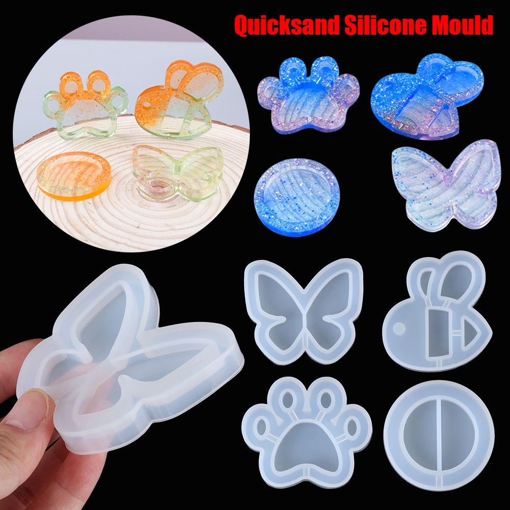 Khuôn Làm Trang Sức Hình Dấu Chân Mèo Bằng Nhựa Resin|Khuôn Làm Móc Khóa Xinh Xắn Tiện Dụng