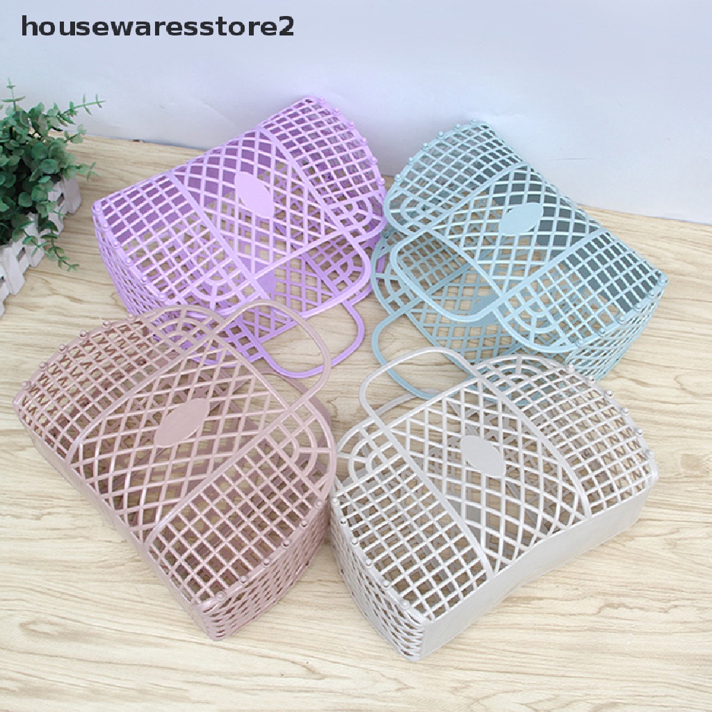 Set 2 Rổ Nhựa Đựng Đồ Giặt Có Thể Gấp Gọn Tiện Lợi