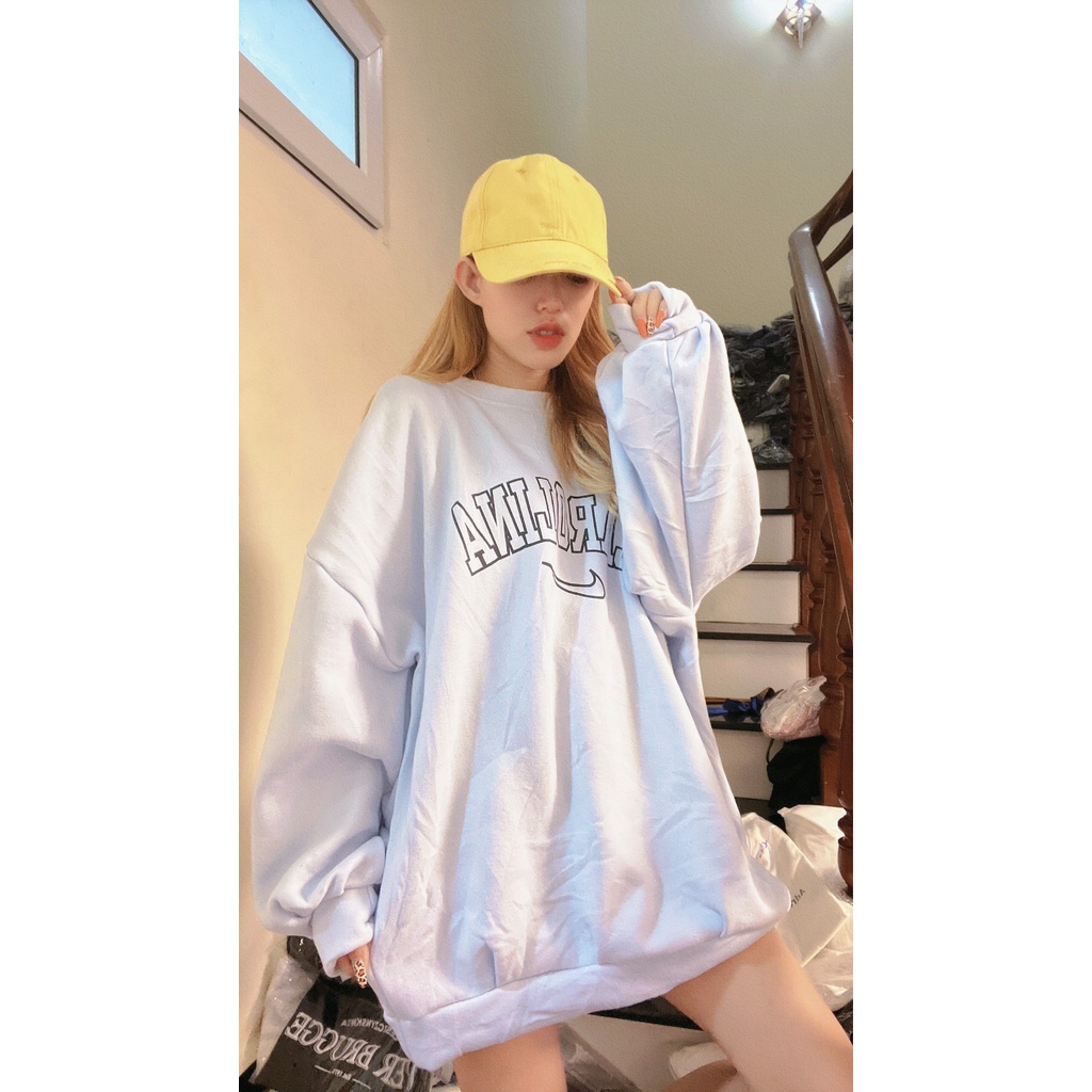 Áo sweater nữ phối logo chữ AROLINA siêu xinh [FREESHIP] Áo thun nữ dài tay 4 màu trắng,hồng,xanh dương,xanh lá GuuZ | BigBuy360 - bigbuy360.vn