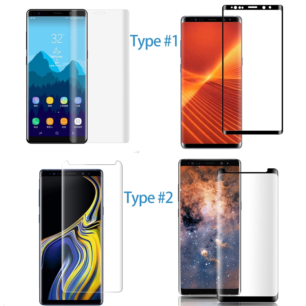 Set 2 Kính Cường Lực Toàn Màn Hình Cong 3D Dùng Cho Samsung Note 9