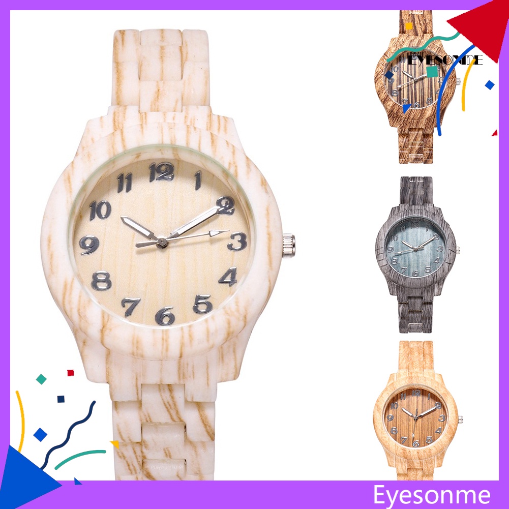 Đồng Hồ Nữ Mặt Tròn In Số Ả Rập, Dây Nhựa Resin